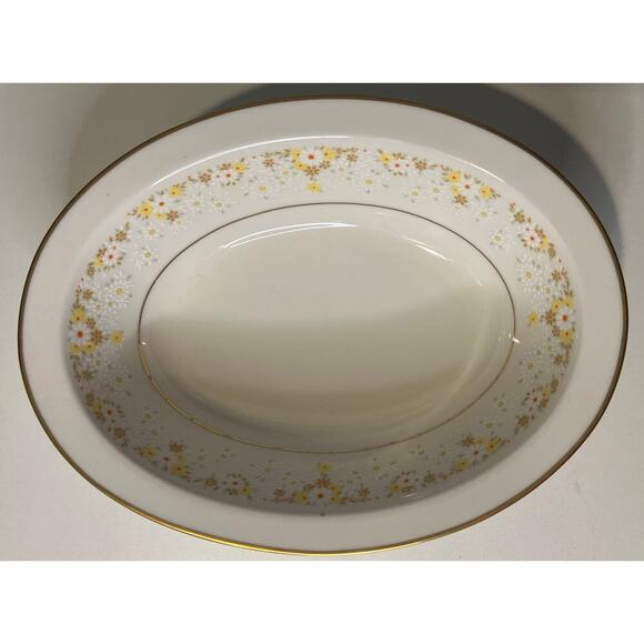 Vintage Noritake Fragrance Ivory China Oval Bowl - Picture 5 of 13